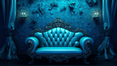 Aestethic dynamic blue backgroundの素材