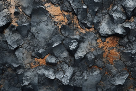 Rendering of charcoal stones backgroundの素材