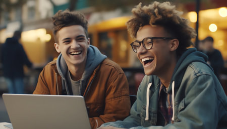 Photo of a young studentの素材