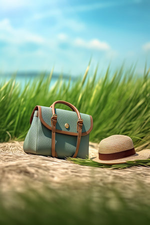 Photo of a hat lay on the groundの素材