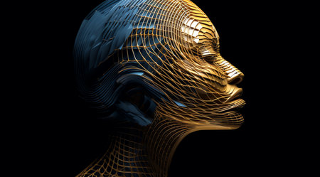 VIew of artificial intelligence illustrationの素材