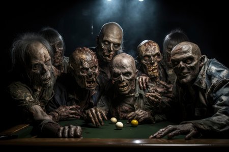 View of zombie illustration artworkの素材