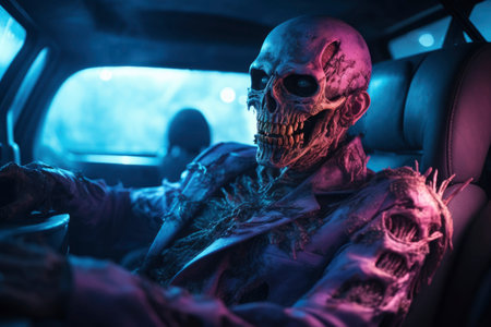 View of zombie illustration artworkの素材