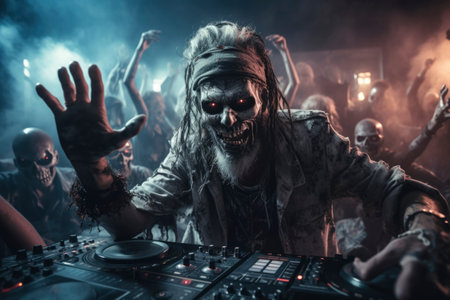 View of zombie illustration artworkの素材