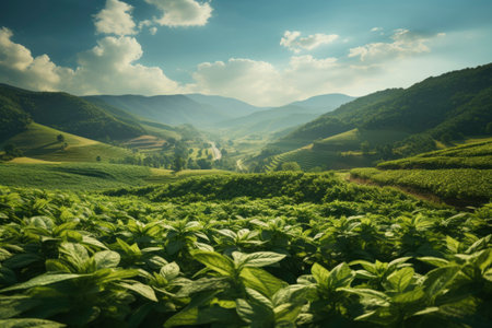 Photo of agricultural fieldの素材