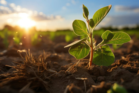 Photo of agricultural fieldの素材