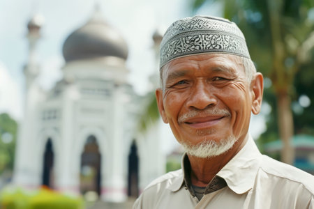 Photo of an asian muslimの素材