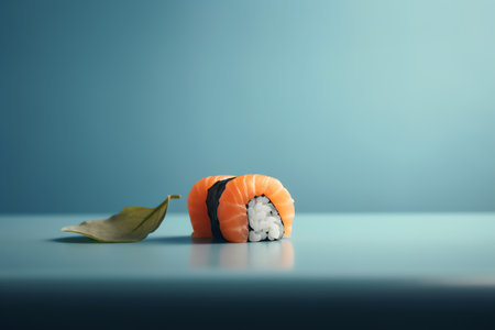 Minimalist photo of japanes sushiの素材