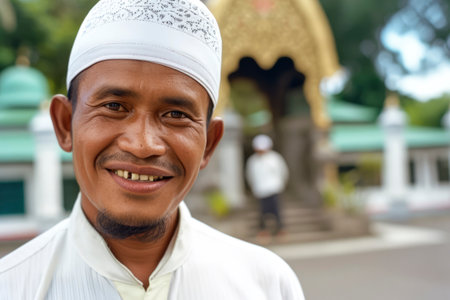 Photo of an asian muslimの素材