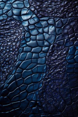 Blue snake skin texture. Abstract background and texture for design. 3d rendering.の素材