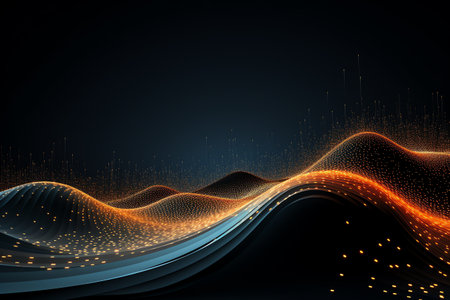 Abstract dynamic wavy backgroundの素材