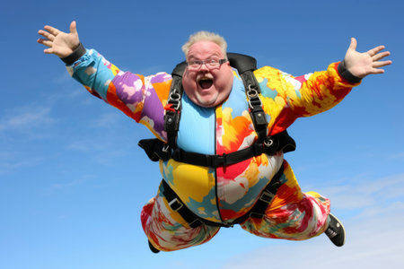 Photo a person enjoying extreme sportの素材