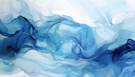 Modern abstract of wavy backgroundの素材