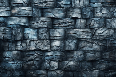 Rendering of charcoal stones backgroundの素材