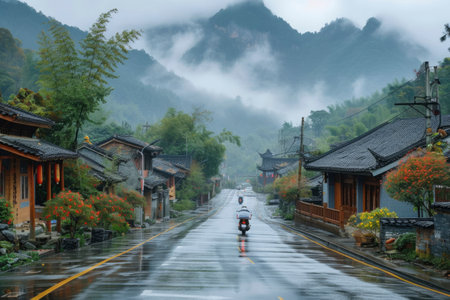 Photo of empty streetの素材