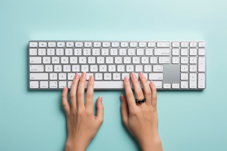 Photo of computer keyboardの素材