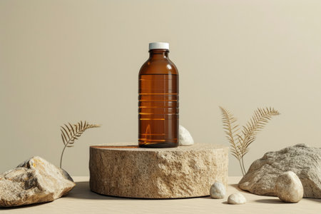 Photo of blank glass bottleの素材