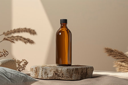 Photo of blank glass bottleの素材