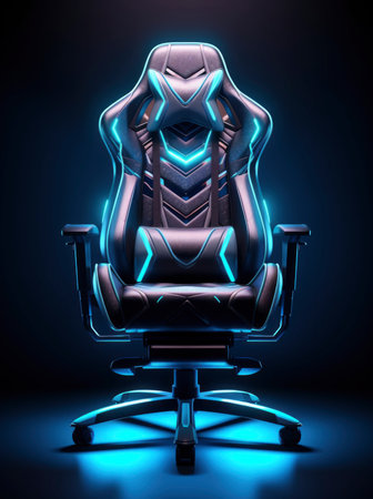 Photo of a modern gaming chairの素材