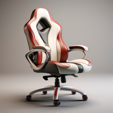 Photo of a modern gaming chairの素材