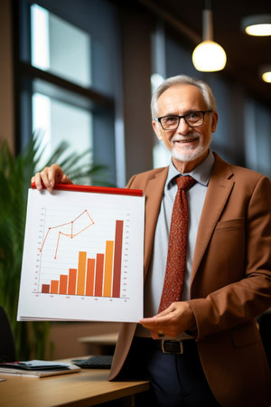 Photo of business analysis graphの素材