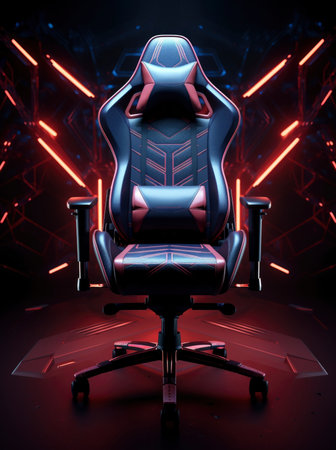Photo of a modern gaming chairの素材