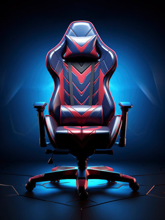 Photo of a modern gaming chairの素材