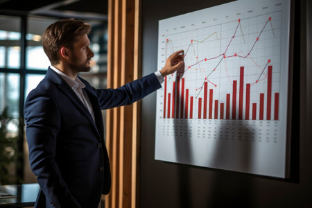 Photo of business analysis graphの素材