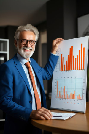 Photo of business analysis graphの素材