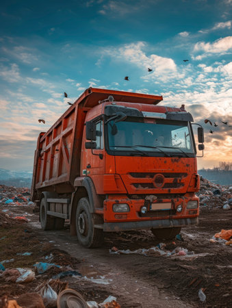 Photo of a truckの素材