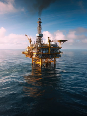 Ocean oil refinery industryの素材
