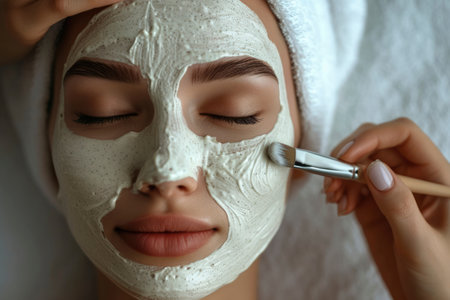 Photo of woman skin care treatmentの素材