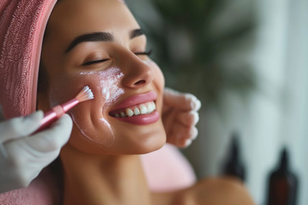 Photo of woman skin care treatmentの素材