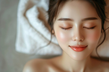 Photo of woman skin care treatmentの素材