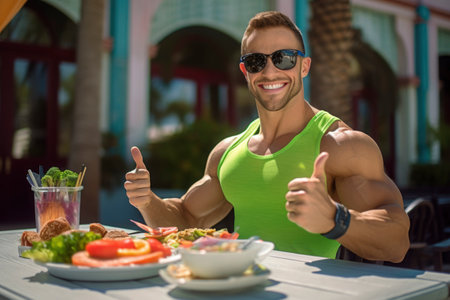 Photo of a bodybuilderの素材