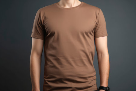 Blank t-shirt mockup template for designの素材