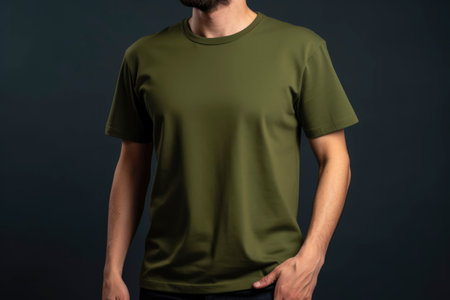 Blank t-shirt mockup template for designの素材