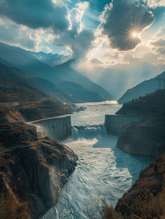 Photo of hydropower plantsの素材