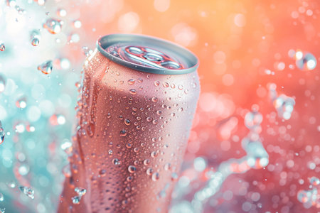 Blank drink can posterの素材