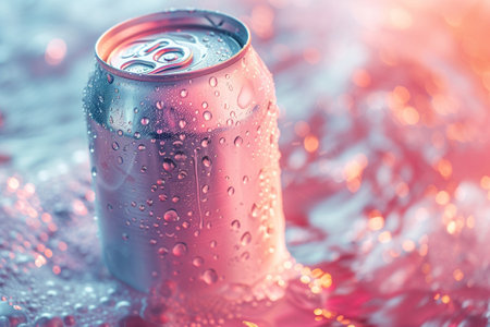 Blank drink can posterの素材