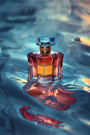 Transculent cologne bottleの素材