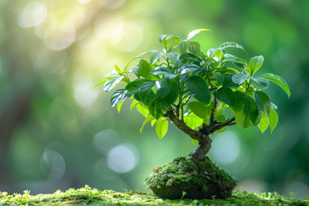Photo of green plant on potの素材