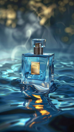 Transculent cologne bottleの素材