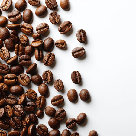 Photo of coffee beans background decorationの素材
