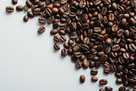 Photo of coffee beans background decorationの素材