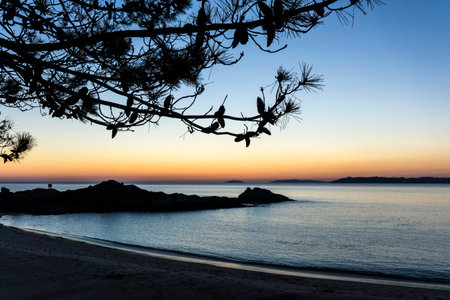 Sunset on the beach
