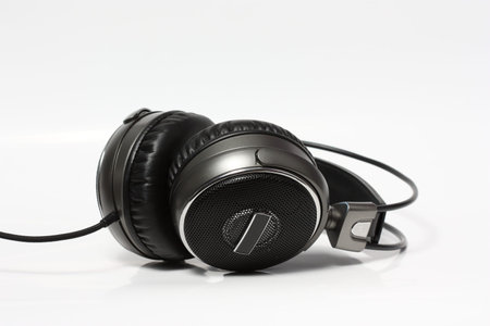 Full-size headphones on an isolated background
