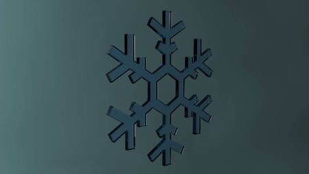 stylish snowflake done in 3dの写真素材