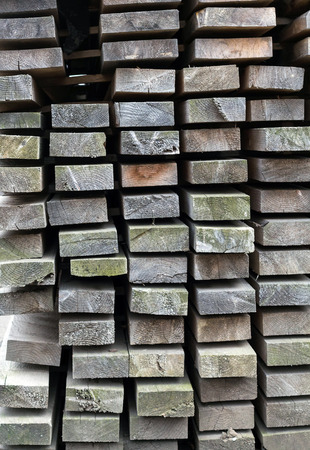 texture of parallel stacked boardsの写真素材