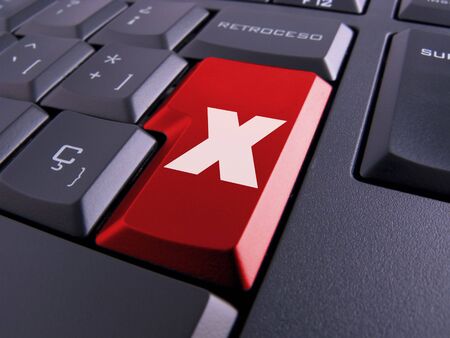 Picture of a keyboard with nice symbols.の写真素材